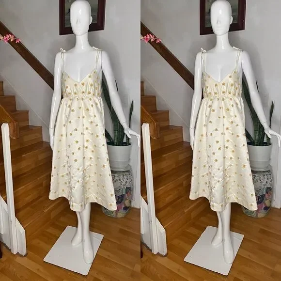 Anthropologie Calysta Spotted Midi Dress - Picture 2 of 7